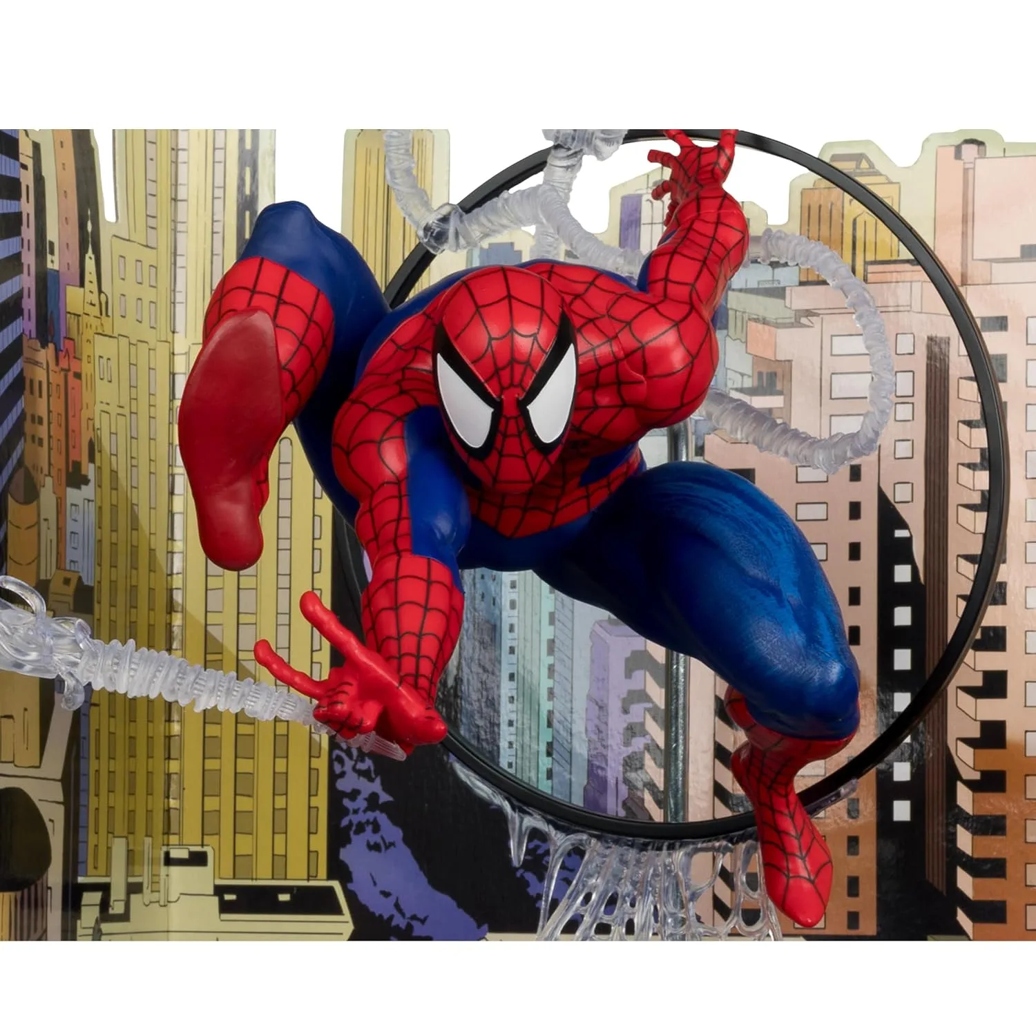 McFarlane Toys Marvel Spider-Man Escala 1:6 con Escena y Comic (The Amazing Spider-Man #301)