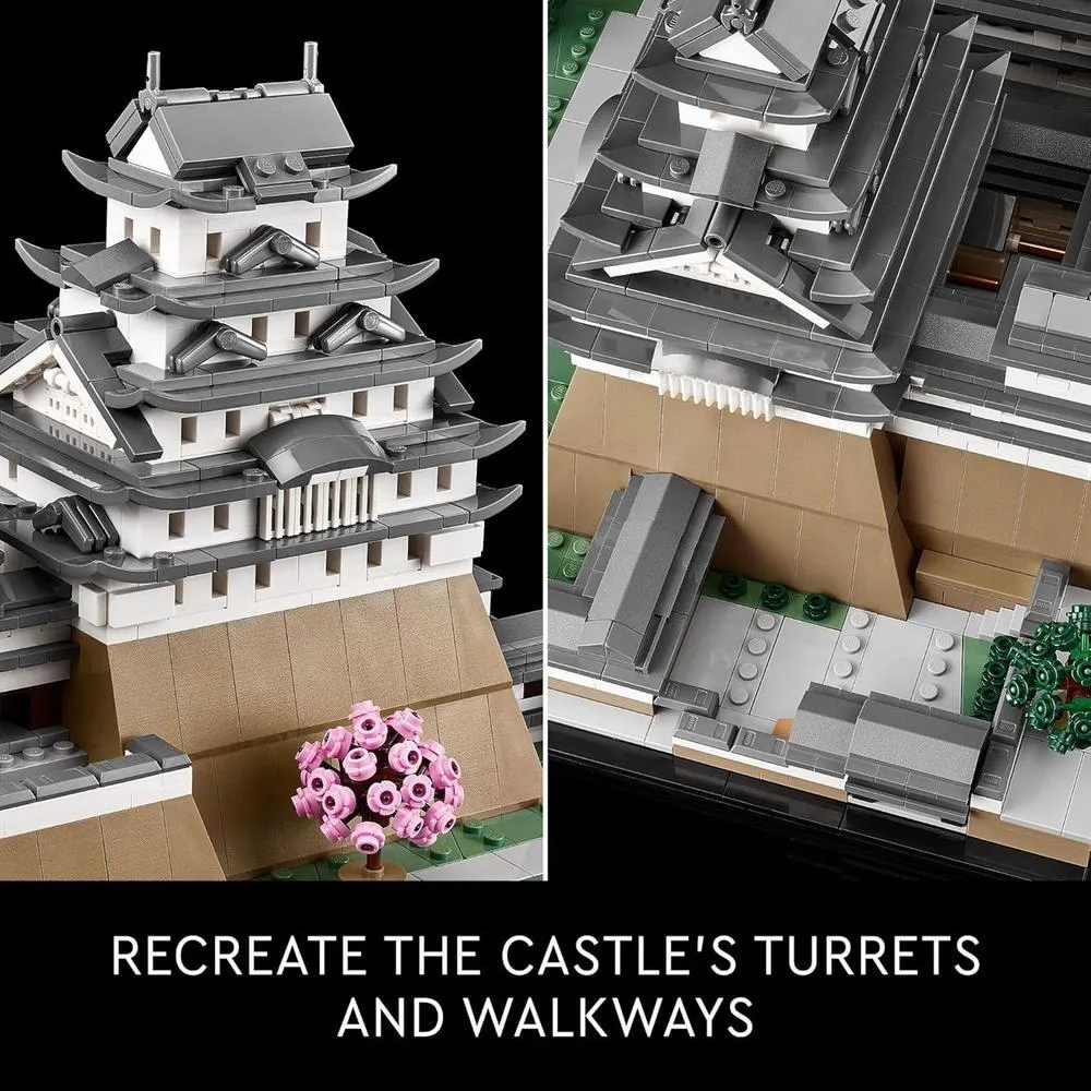 LEGO Architecture Castillo Himeji para adultos, modelo coleccionable para construcción y exhibición, amantes de Japón
