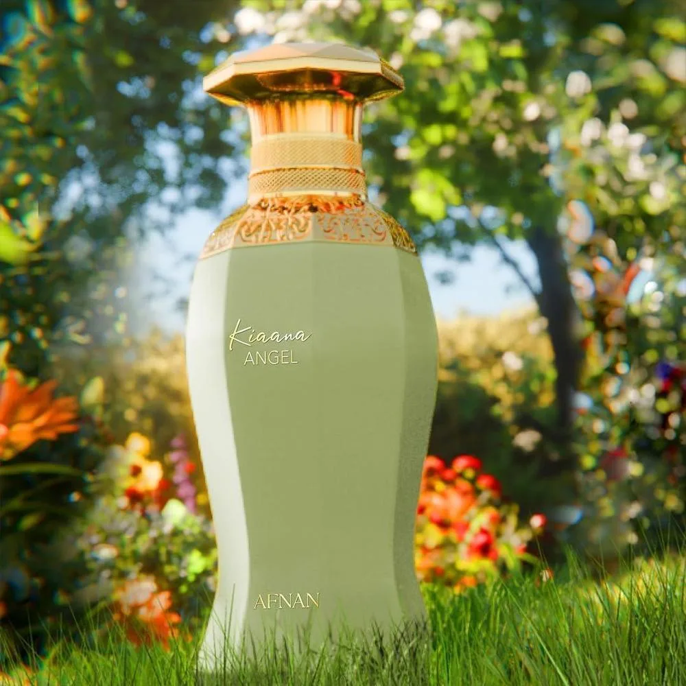 Afnan Kiaana Angel Pour Femme Eau De Parfum con notas dulces, cítricas y florales para una elegancia duradera