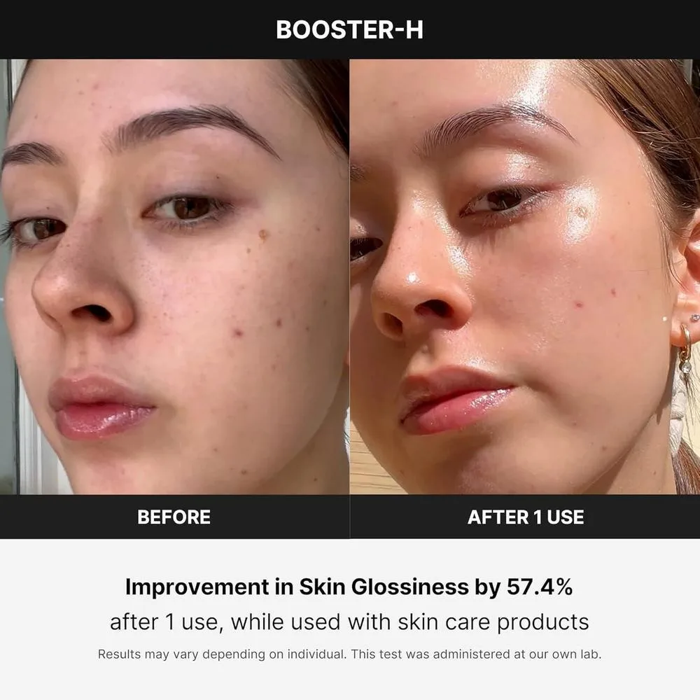 medicube Booster H - Potenciador coreano de brillo facial para maximizar y potenciar la absorción del cuidado de la piel