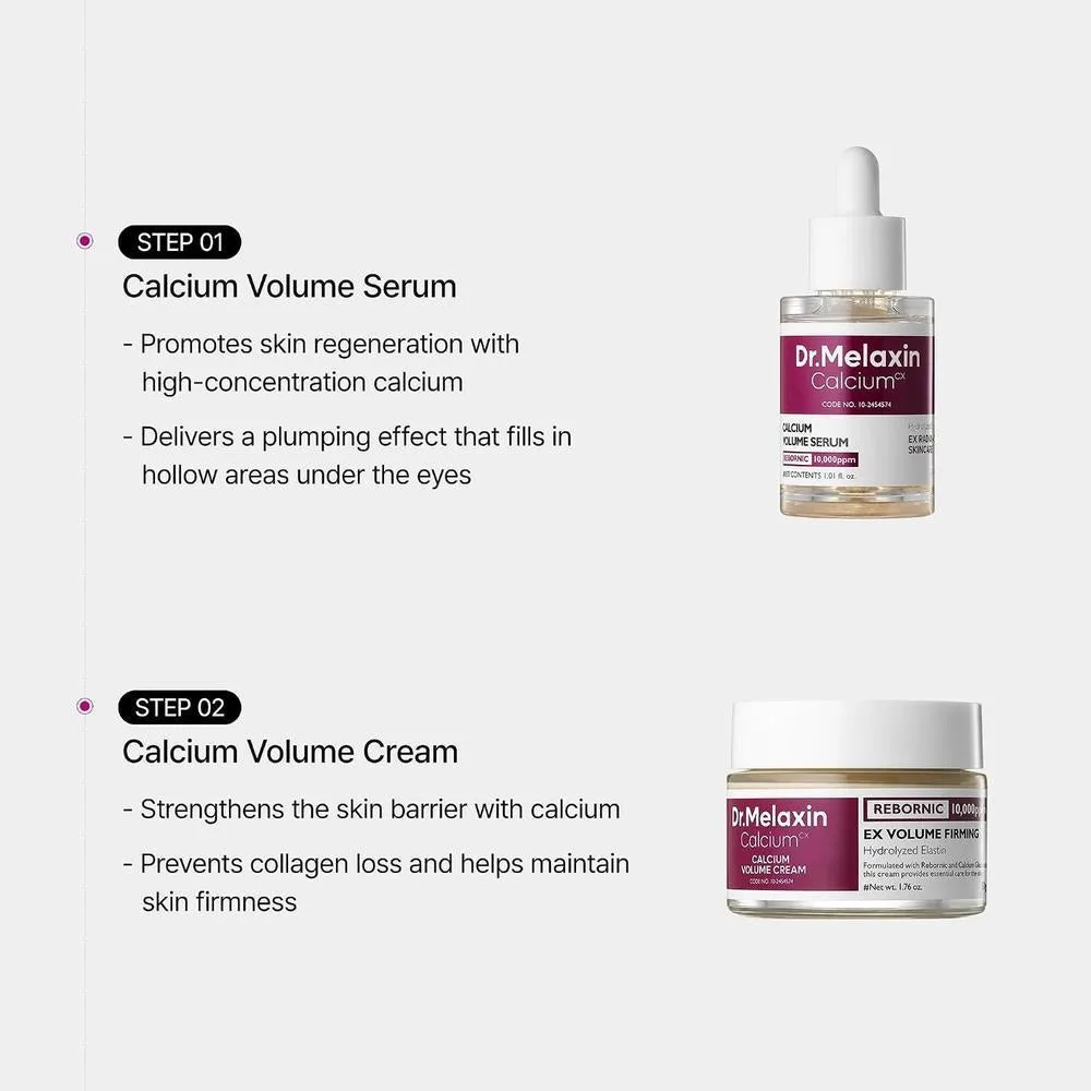 Dr.Melaxin Crema Reafirmante con Calcio, Colágeno y Elastina para Piel Flácida, con Niacinamida Hidratante