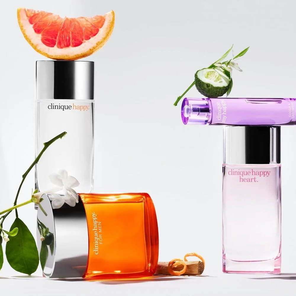 Clinique Happy Eau de Parfum Spray con notas de pomelo, bergamota, flor hawaiana y mimosa de primavera