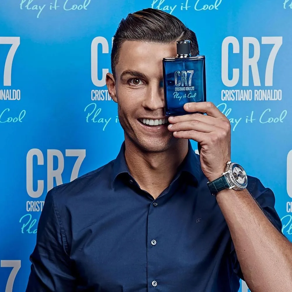 Fragancia CR7 Play It Cool de Cristiano Ronaldo, incluye gel de ducha perfumado, set de regalo para hombres