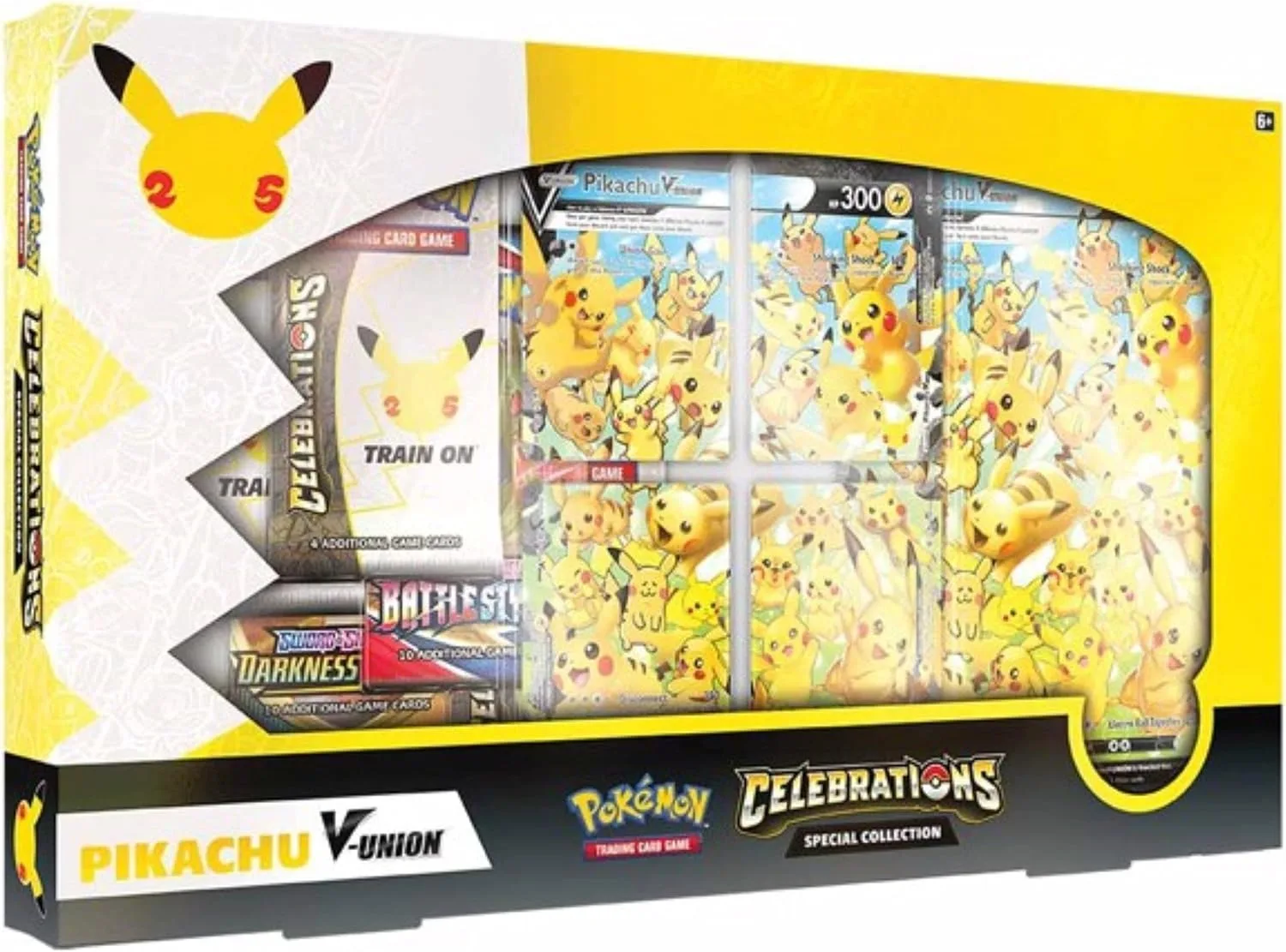 Juego de Cartas Pokémon TCG 25th Anniversary Pikachu V Union Collection