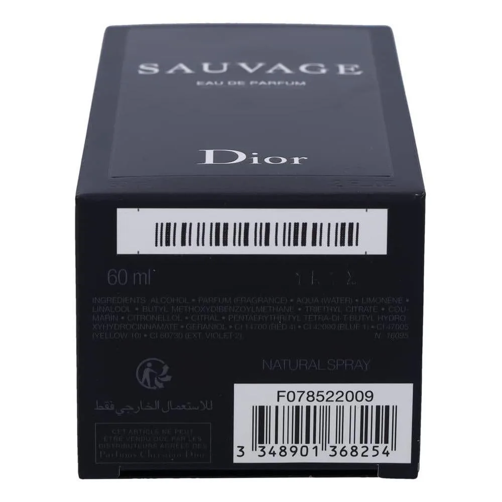 Christian Dior Sauvage Eau de Parfum Spray para hombres, fragancia fougere oriental