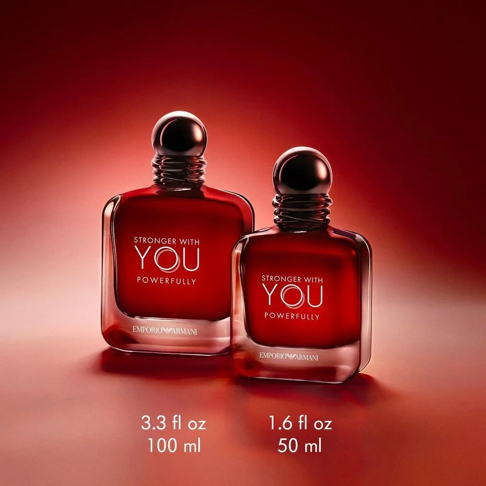 Armani Beauty - Más fuerte contigo poderosamente - Fragancia cálida y picante para hombre con castaño y cereza dulce