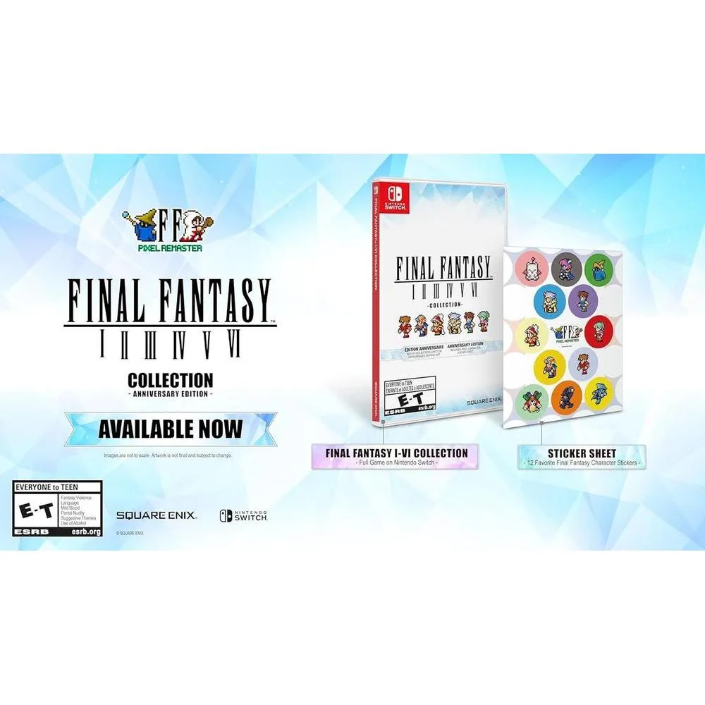 FINAL FANTASY I-VI Collection Anniversary Edition 2024 para Nintendo Switch - Edición Aniversario