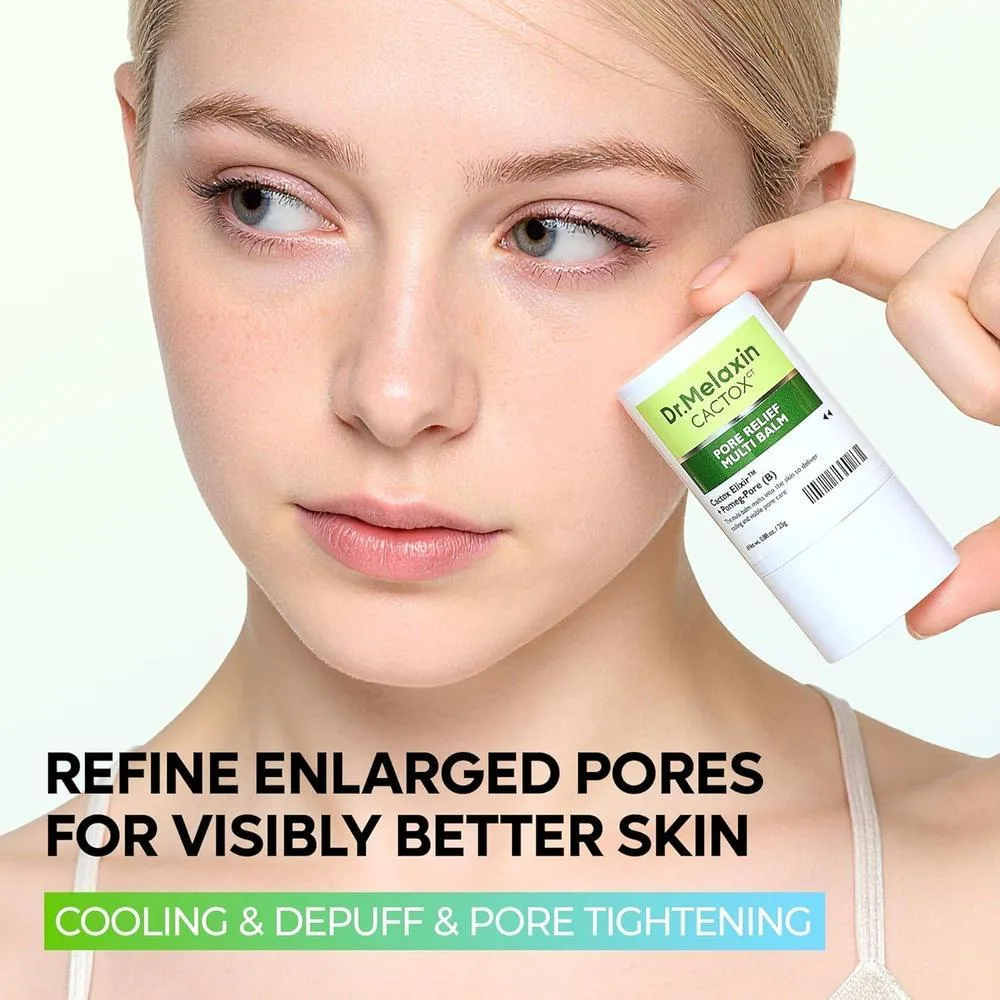 Dr.Melaxin Cactox Pore Relief Multi Balm Stick de enfriamiento y deshinchazón, aprieta poros y refresca al instante
