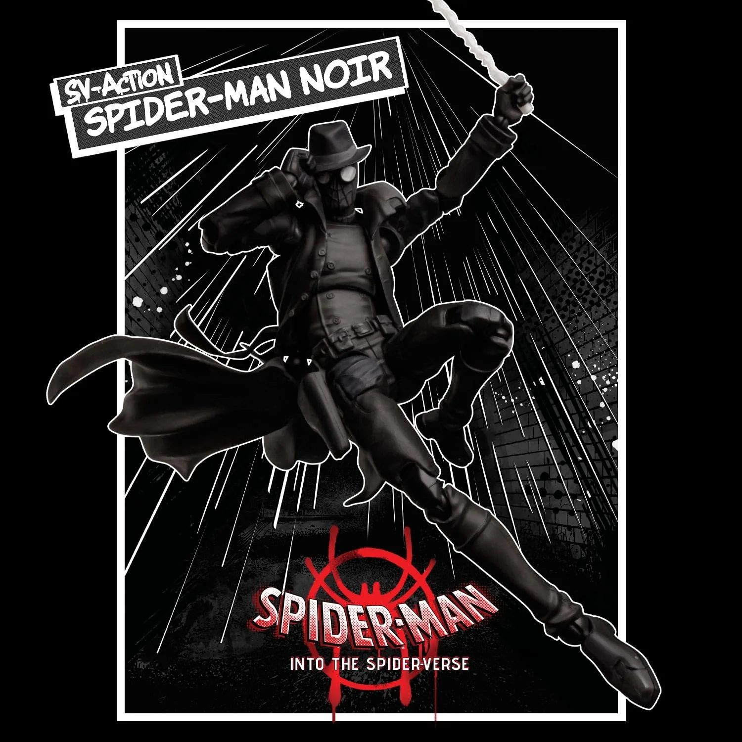 Sentinel SV Action Spider-Man Noir Action Figure