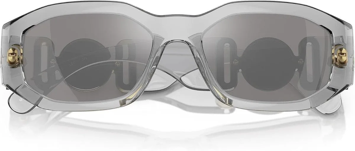 Versace Man Sunglasses Black Frame, Dark Grey Lenses, 53MM
