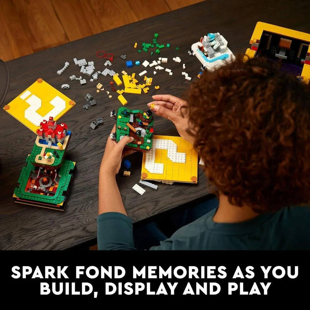LEGO Super Mario 64 Bloque de Interrogación Set de Construcción para Fanáticos Adultos con 10 Minifiguras y 4 Niveles
