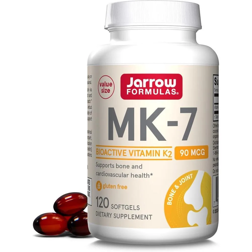 Vitamina K2 MK-7 Jarrow Formulas 90 mcg 120 Cápsulas Blandas