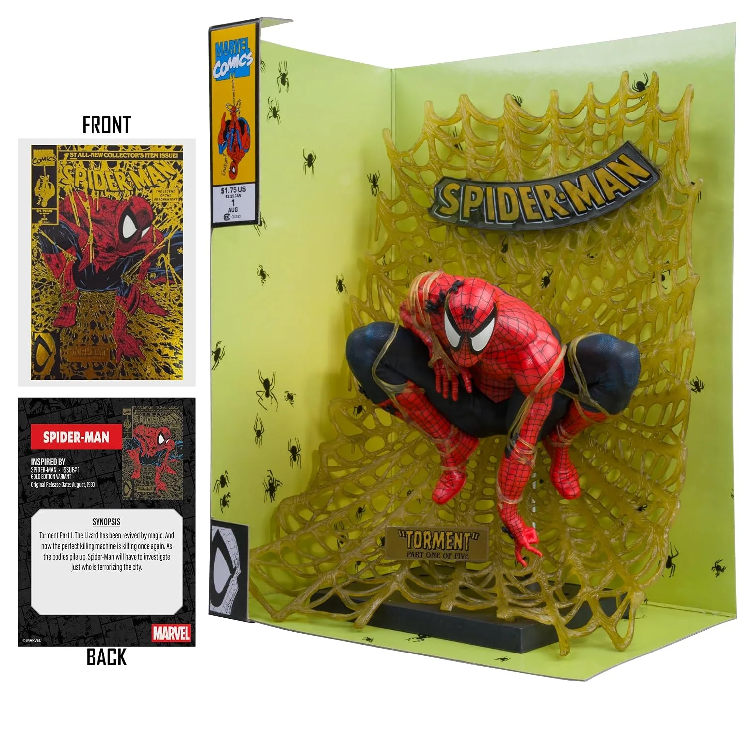 McFarlane Toys Marvel Statue PVC 1/6 Spider-Man (Spider-Man #1) Gold Label