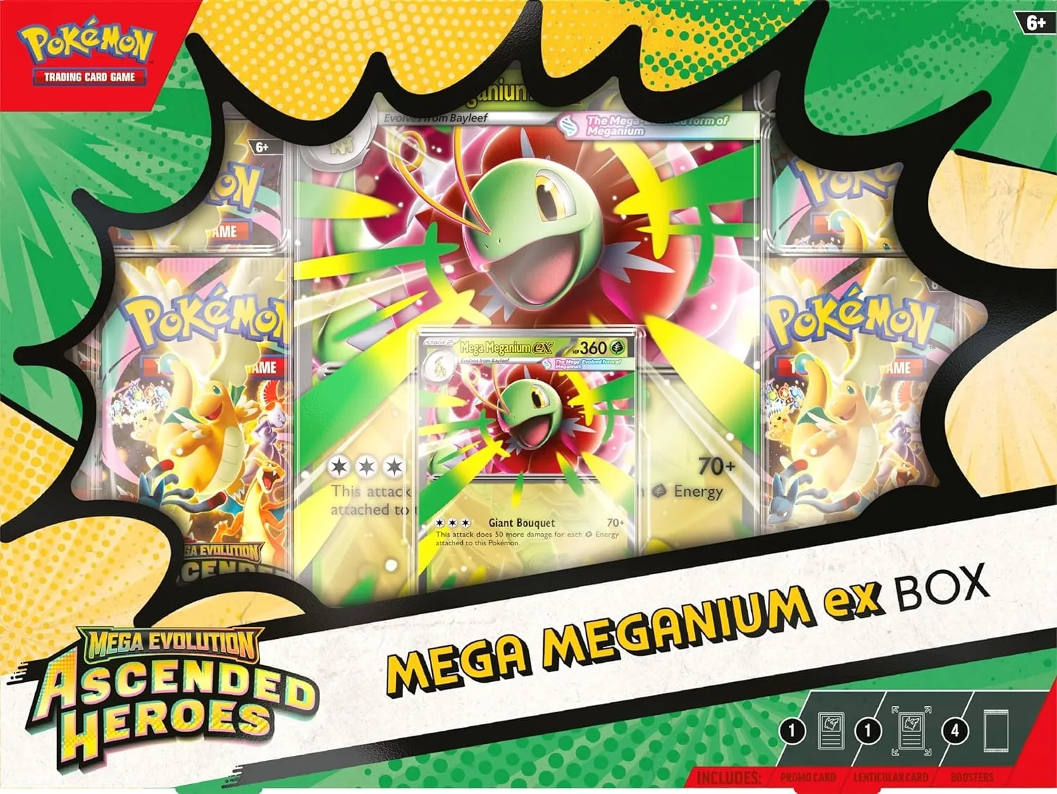 Pokémon TCG: Mega Evolution—Ascended Heroes Mega Meganium/Emboar/Feraligatr ex Box
