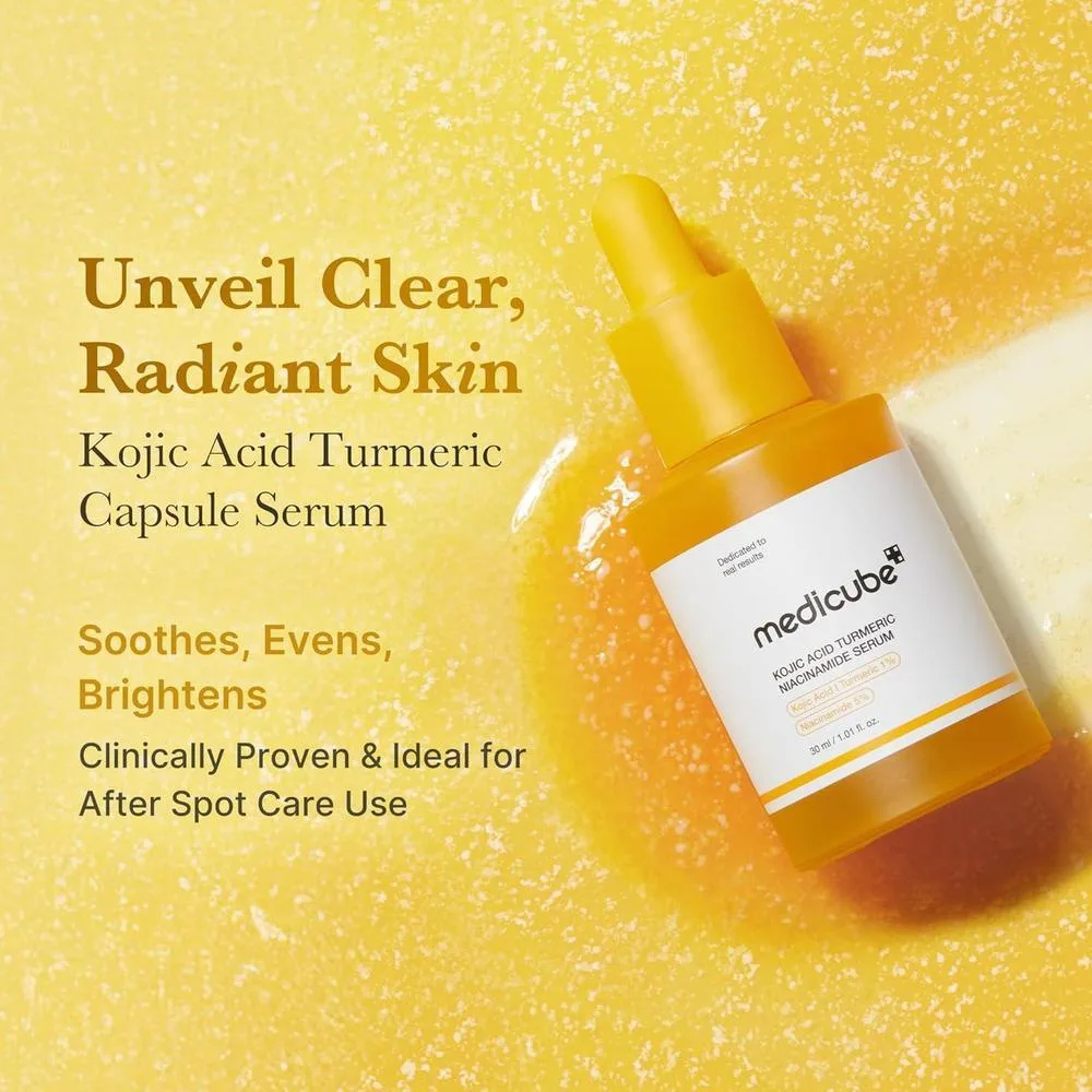 Suero Facial Medicube Cúrcuma Niacinamida 29.85ml Calmante e Iluminador