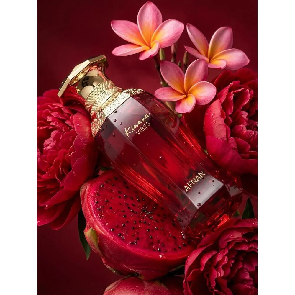 Afnan Kiaana Vibes Eau De Parfum, fragancia femenina con notas dulces y cítricas, elegancia duradera