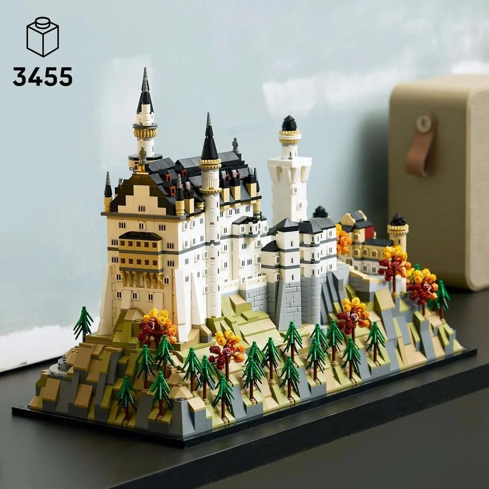 LEGO 21063 Arquitectura Castillo Neuschwanstein, Juguetes de Construcción para Cumpleaños, Bloques para Hombres y Mujeres