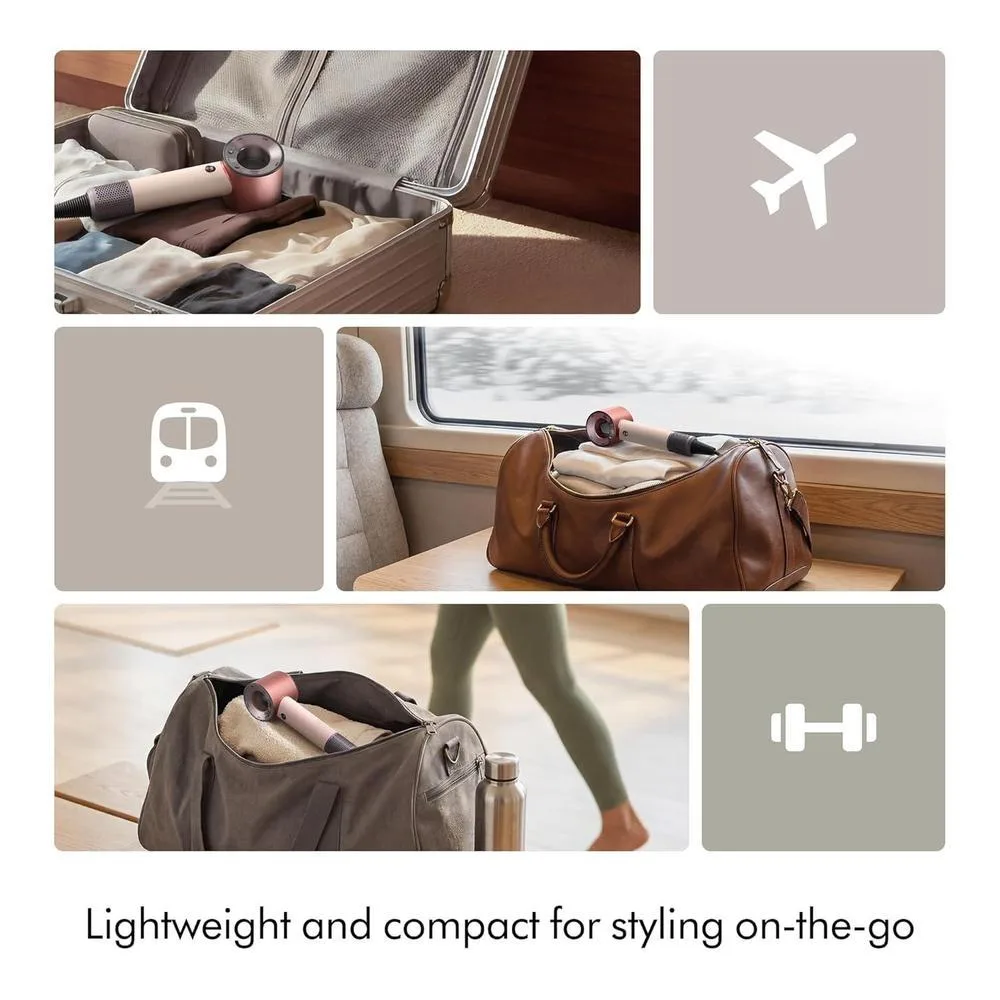 Dyson secador de pelo supersónico de viaje, tecnología avanzada en diseño compacto y portátil