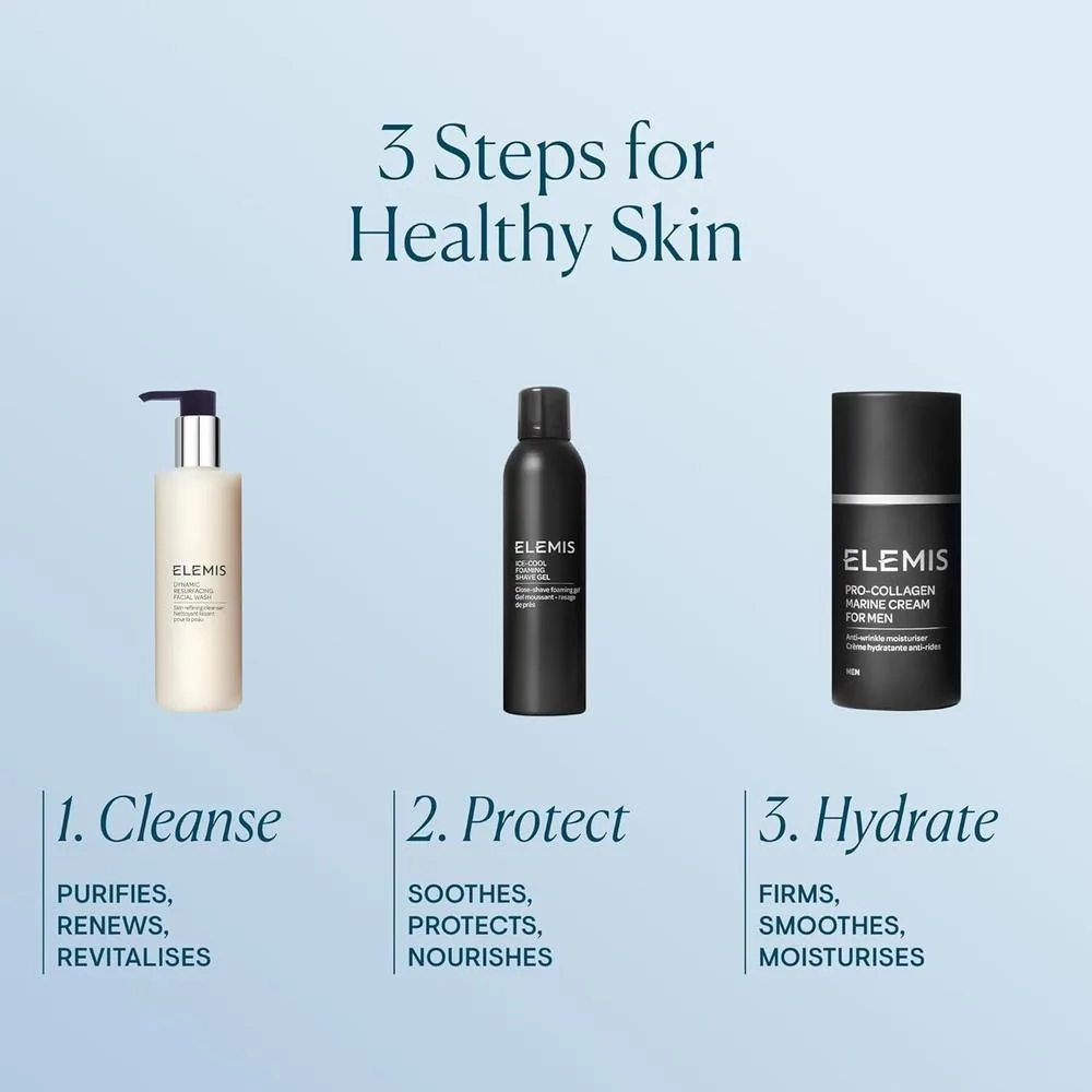 ELEMIS Ice Cool gel de afeitado espumoso para hombre con mentol, protege la piel para un acabado perfecto