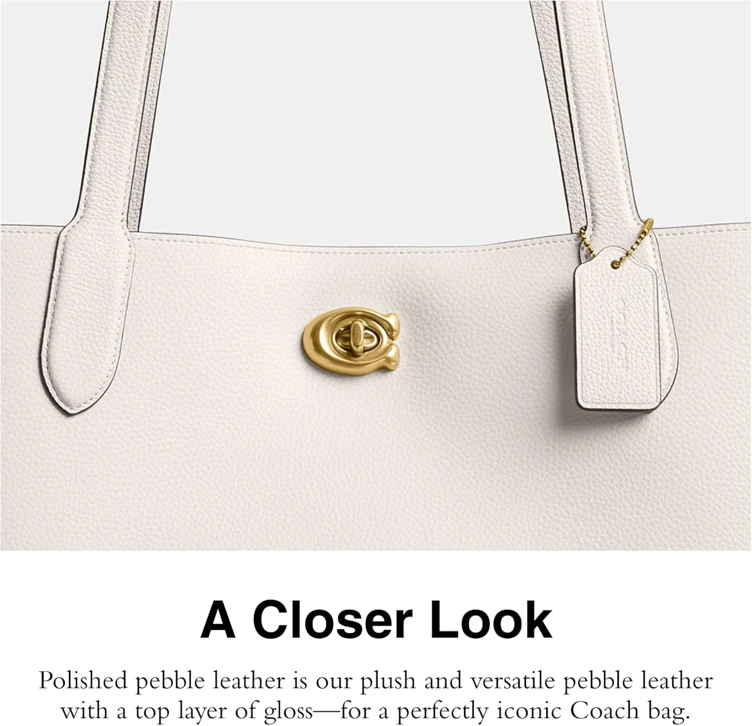 Coach Women's Polished Pebble Leather Willow Tote 38