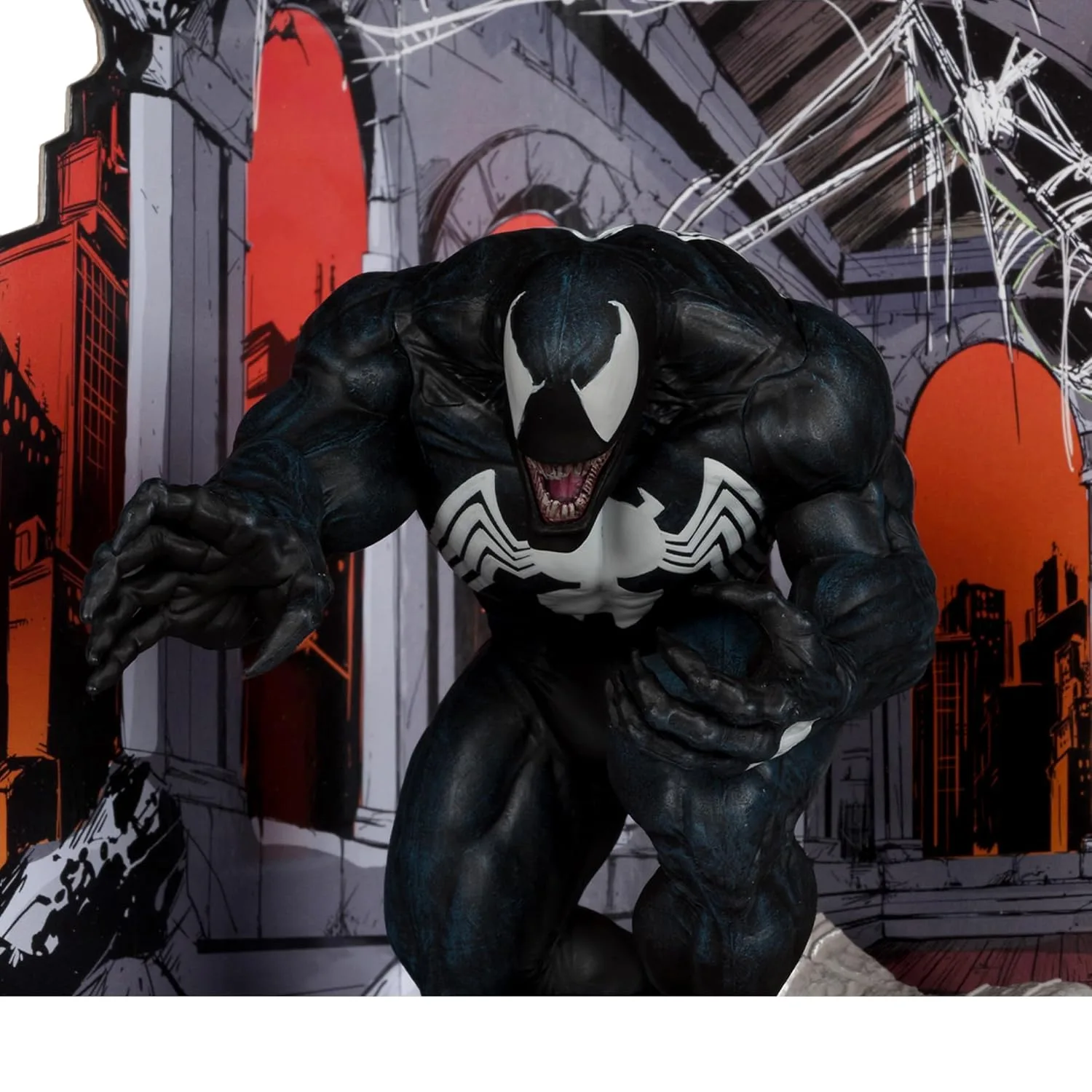 McFarlane Toys Marvel Venom Escala 1:10 con Escena (The Amazing Spider-Man #316)