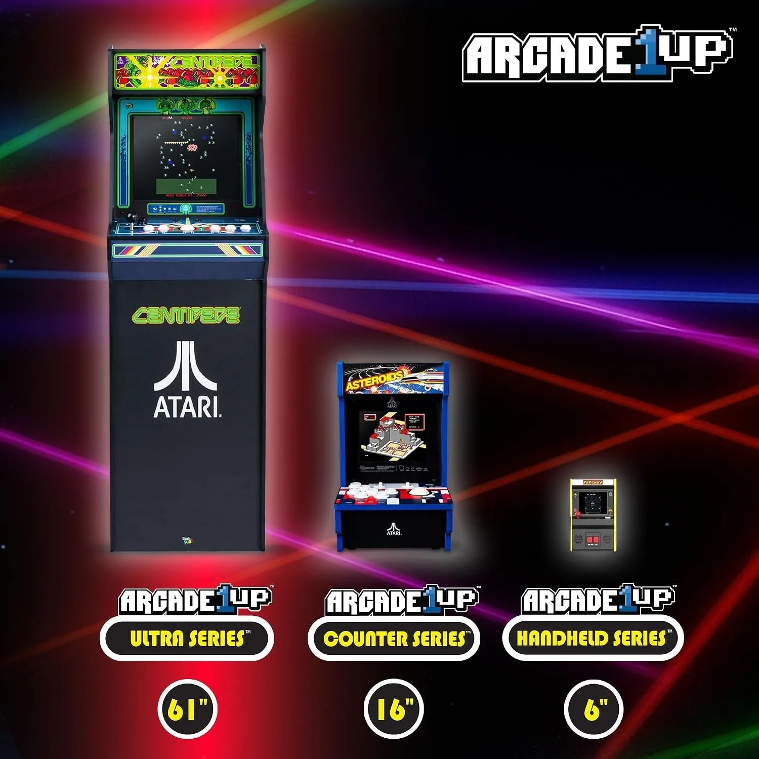 ARCADE CLASSICS - Atari Centipede Ultra Series Game Machine, 40 Games, 17" Liquid Crystal Screen