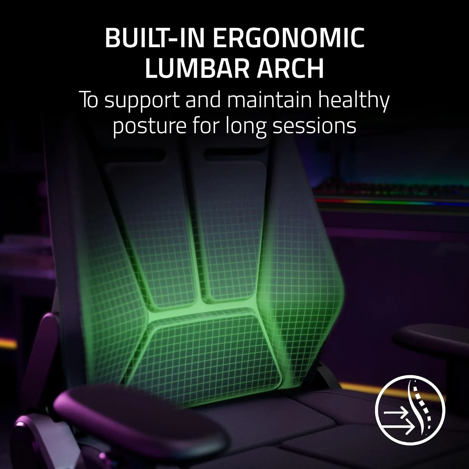 Razer Soma Chroma Ergonomic Reactive RGB Lighting Gaming Chair