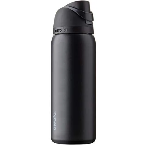 Botella de agua Owala FreeSip acero inoxidable 32 oz Very Very Dark