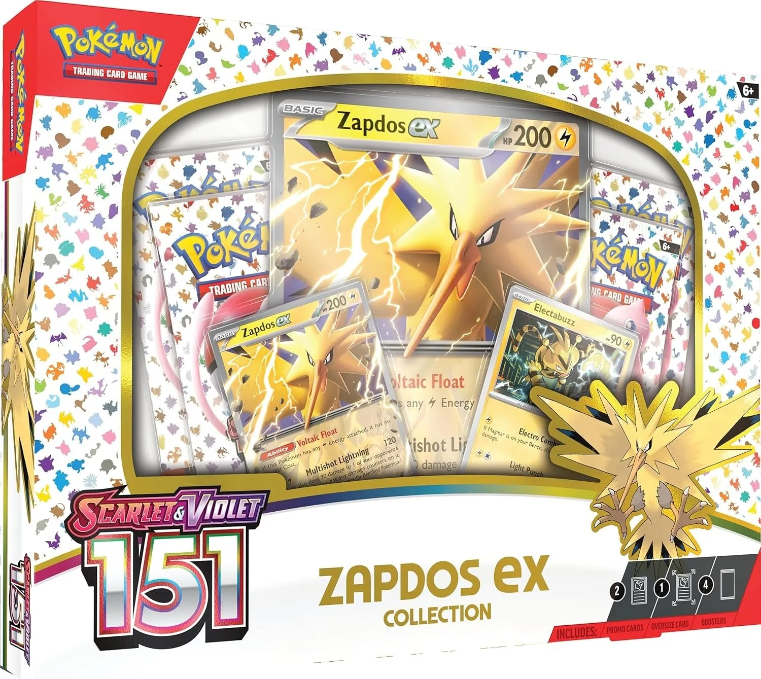 Cartas Pokémon TCG Scarlet & Violet 151 Collection Zapdos ex