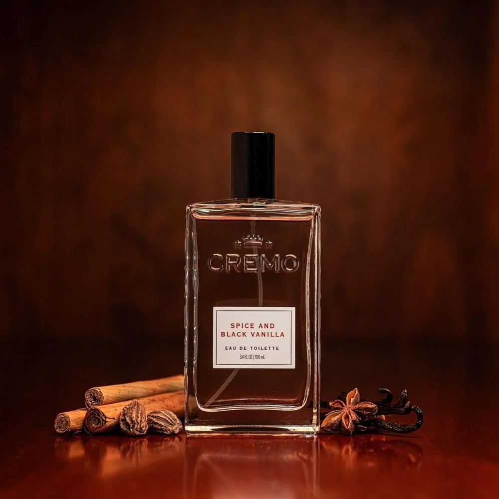 Cremo Colonia Masculina: Aroma de Especias Vibrantes, Maderas Oscuras y Vainilla Negra - Fragancia Firma Multi-Capas