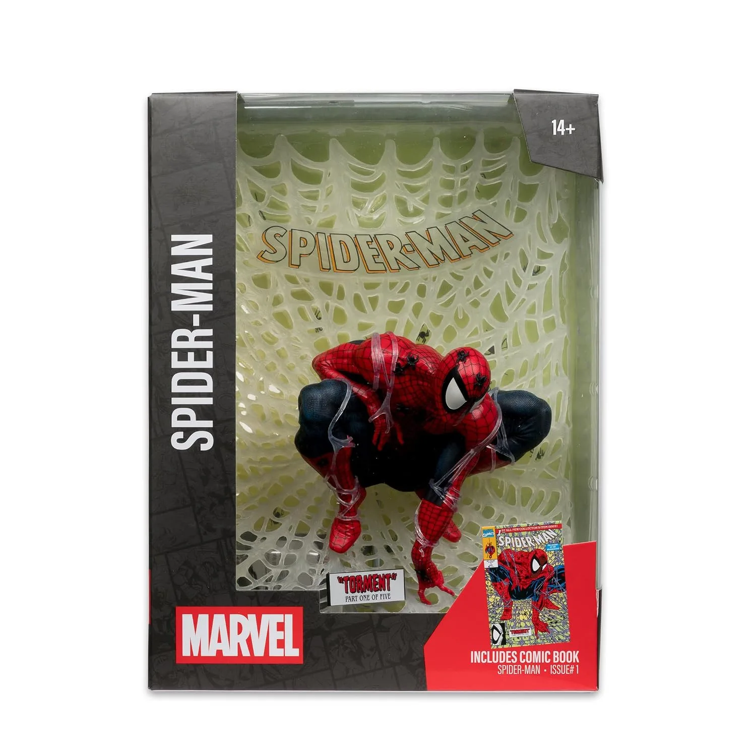 McFarlane Toys Marvel Spider-Man Escala 1:6 con Escena (Spider-Man #1)