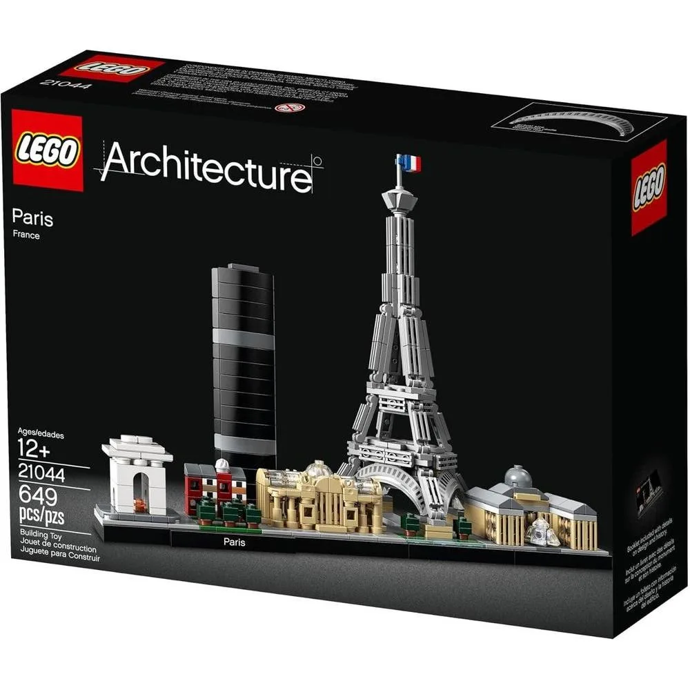 LEGO Architecture París: Juego de Construcción de Exhibición Detallada para Niños y Niñas de 12 Años en Adelante