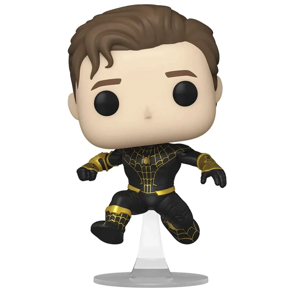 Figura Funko Pop Marvel Spider-Man No Way Home Enmascarado Negro y Dorado