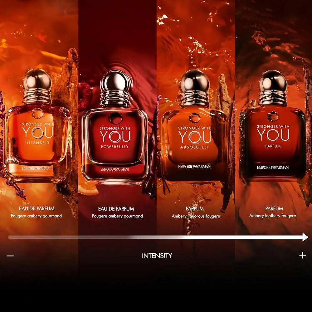 Armani Beauty - Más fuerte contigo poderosamente - Fragancia cálida y picante masculina con acordes de castaño, cereza y lavanda