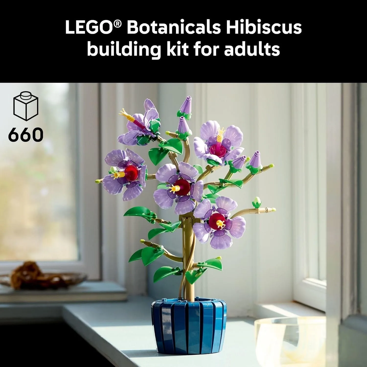 LEGO Botanicals Hibiscus Flower Building Set