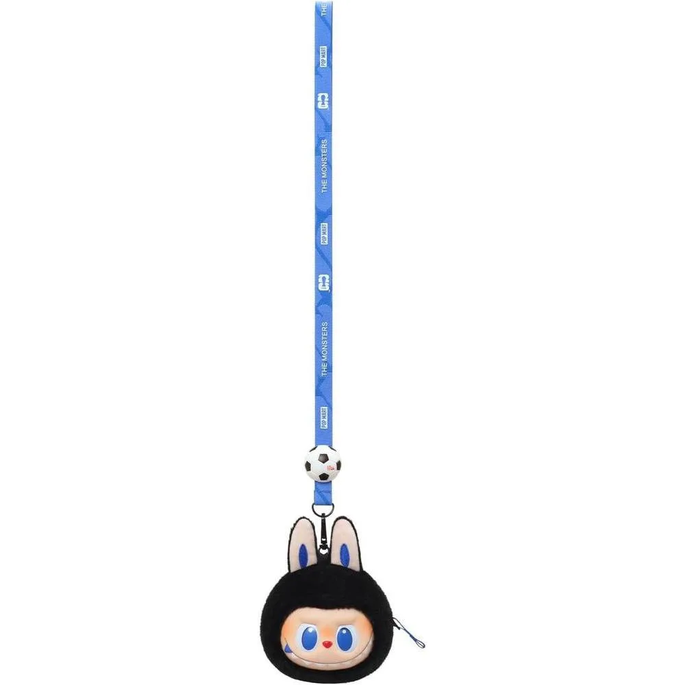 POP MART THE MONSTERS × FIFA SERIES - Cordón de felpa de vinilo con adorable cabeza de Labubu, colgante FIFA World Cup 2026