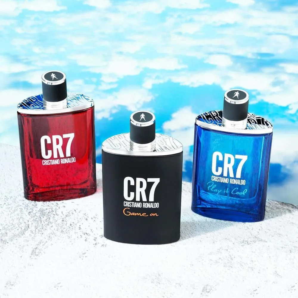 Cristiano Ronaldo CR7 Game On Fragancia Aromática para Hombres con Aroma Amaderado Seductor y Esencia Tropical Densa Oscura