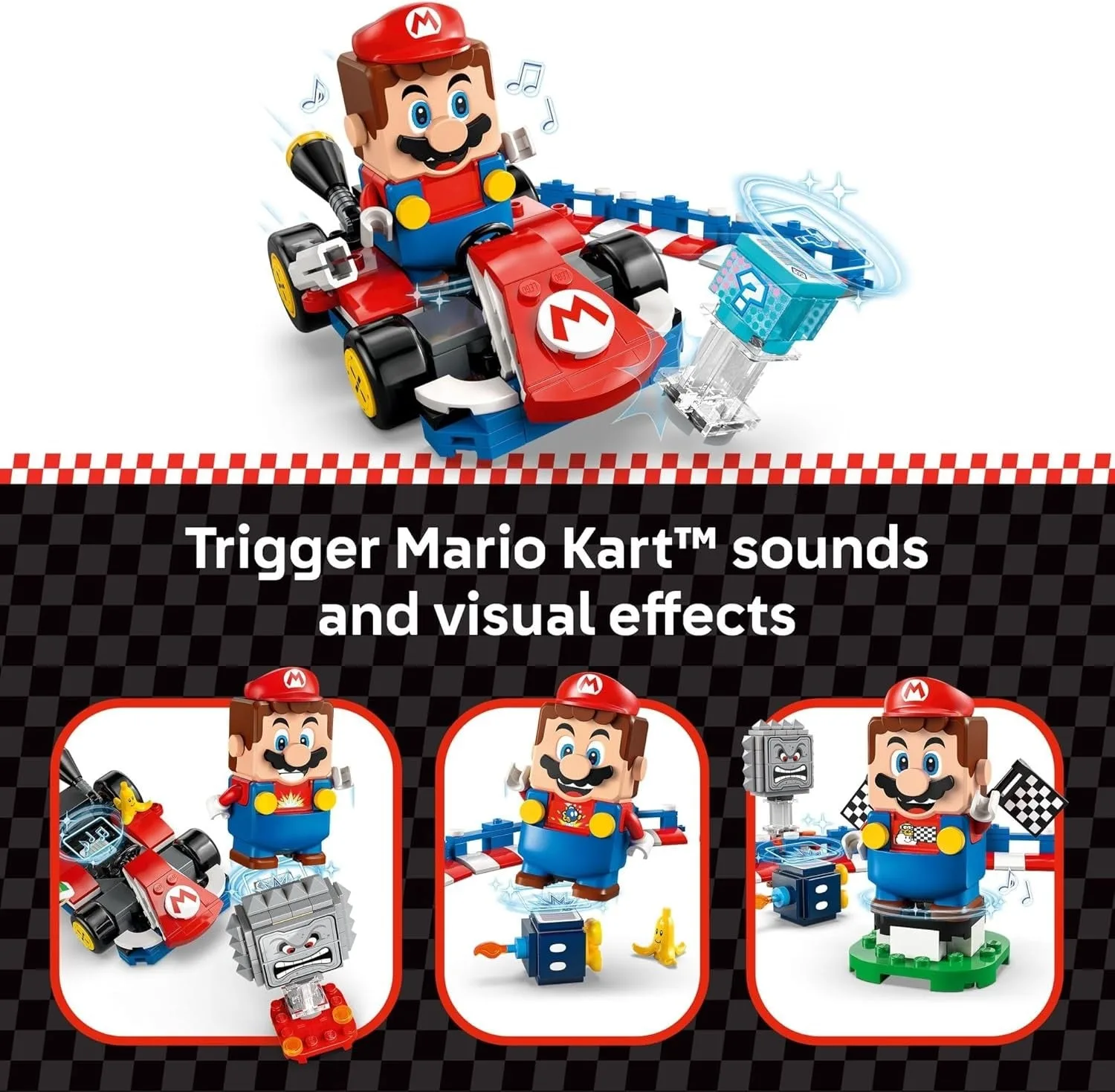LEGO Super Mario: Mario Kart – Interactive Mario & Standard Kart Building Toy