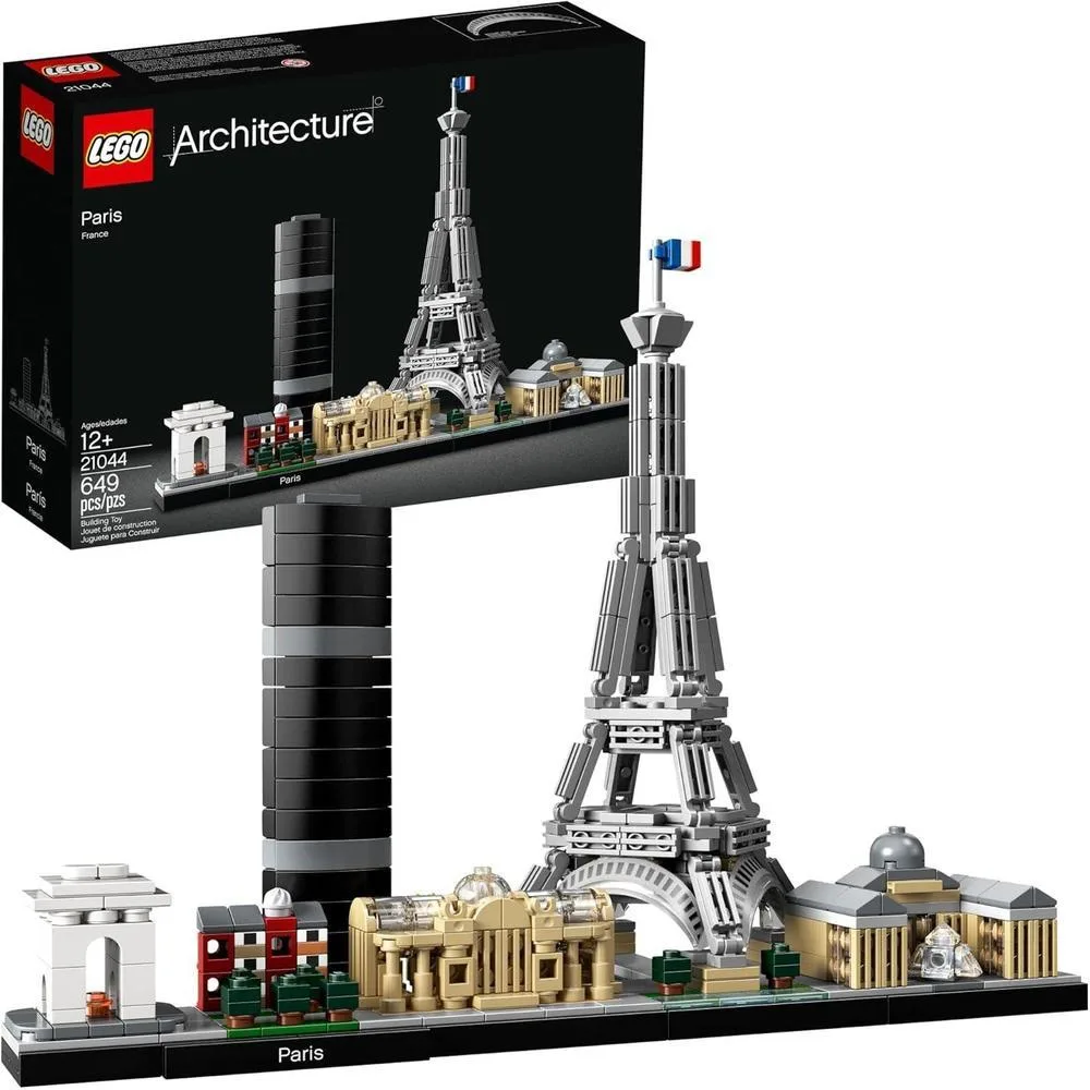 LEGO Architecture París: Juego de Construcción de Exhibición Detallada para Niños y Niñas de 12 Años en Adelante