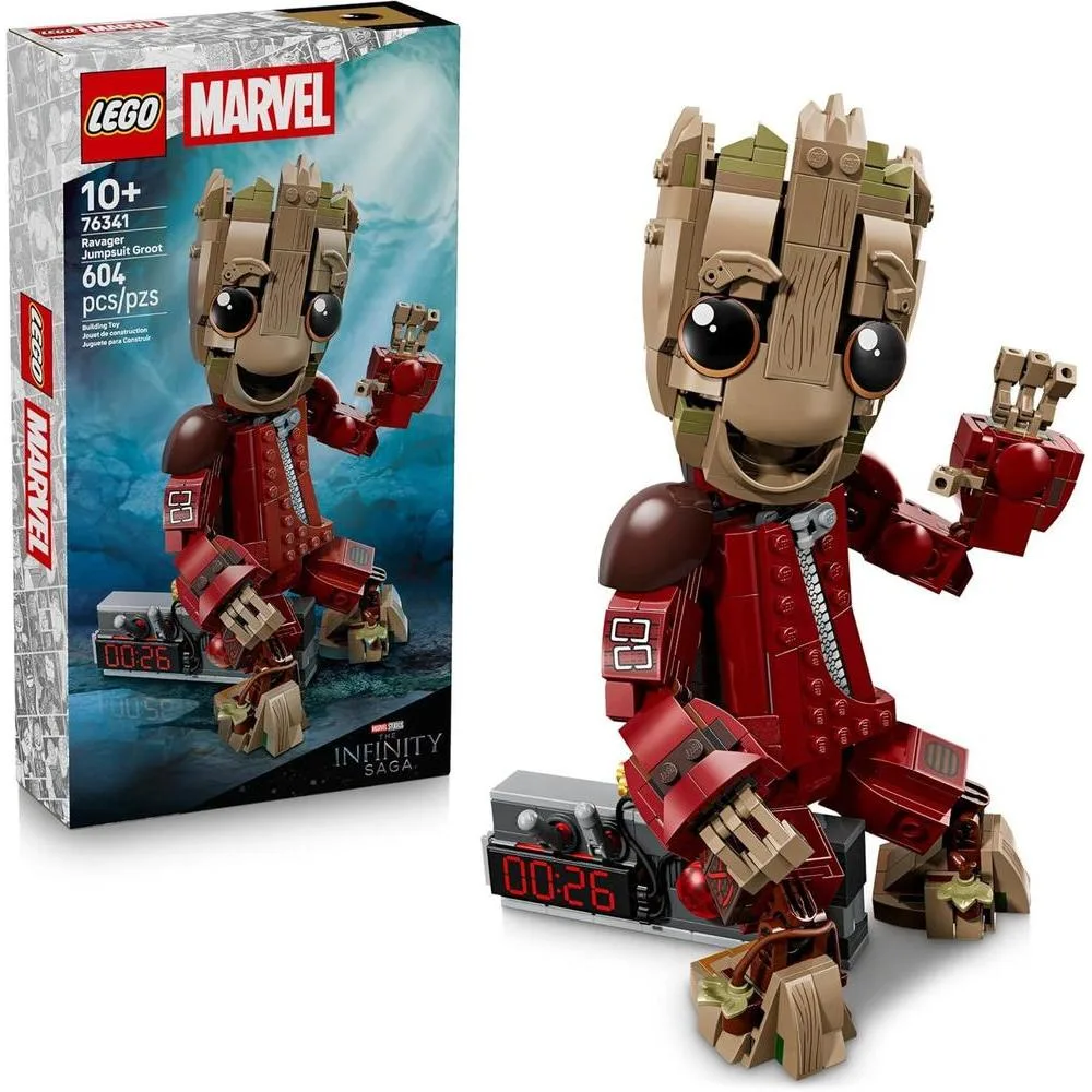 Set de construcción LEGO Marvel Groot con traje Ravager 76341