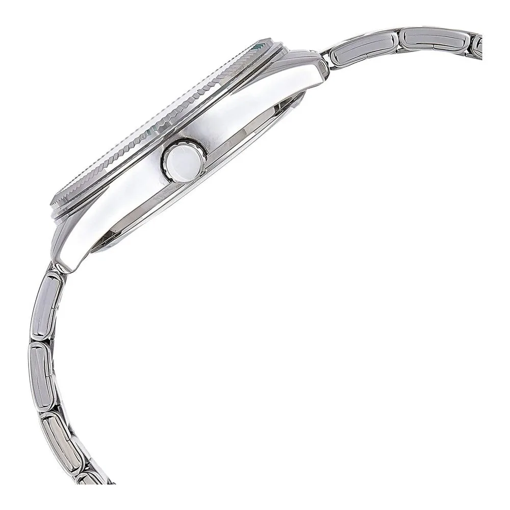 Reloj Casio Quartz para hombres con diseño en acero inoxidable y movimiento de cuarzo preciso, incluye batería