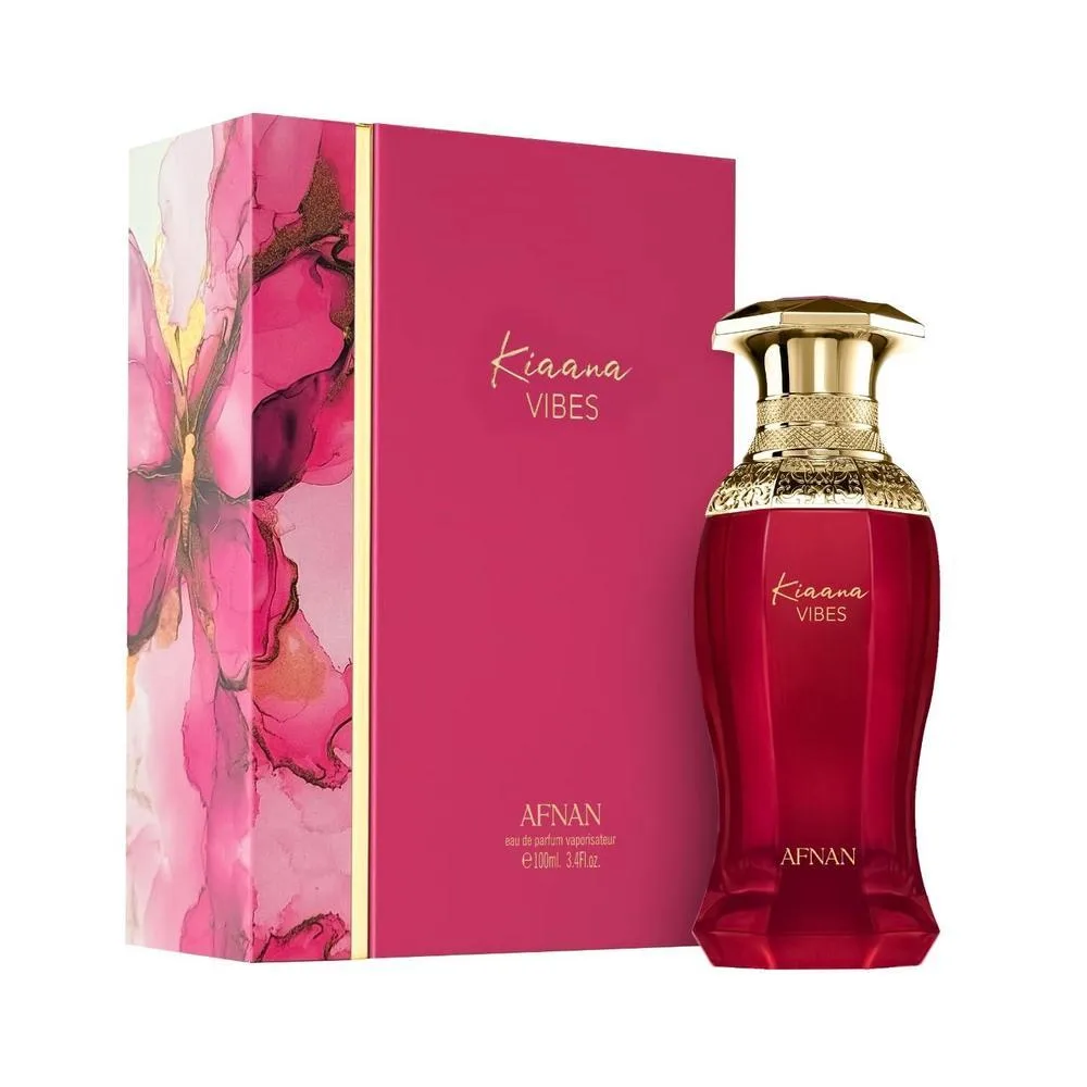 Afnan Kiaana Vibes Eau De Parfum, fragancia femenina con notas dulces y cítricas, elegancia duradera