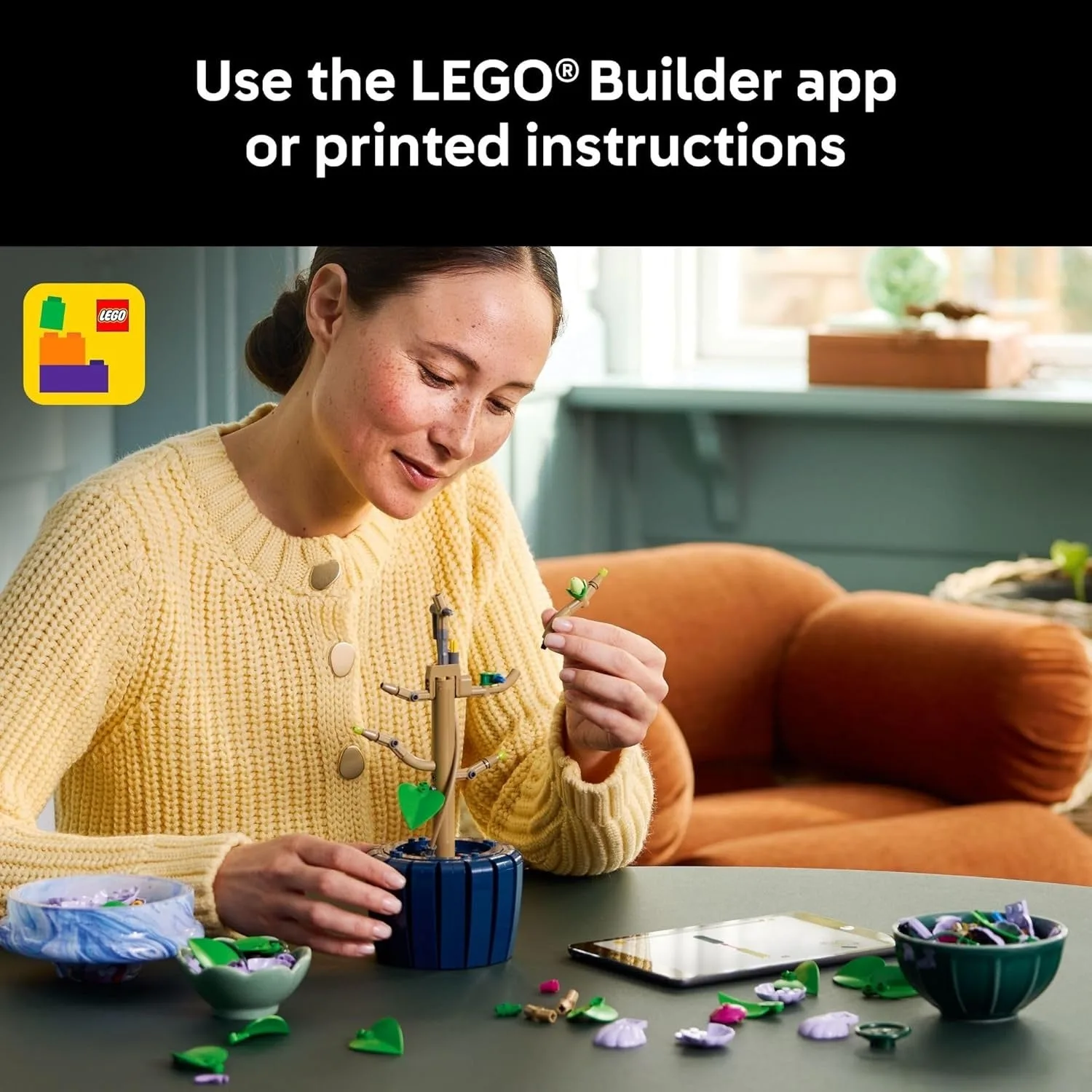 LEGO Botanicals Hibiscus Flower Building Set