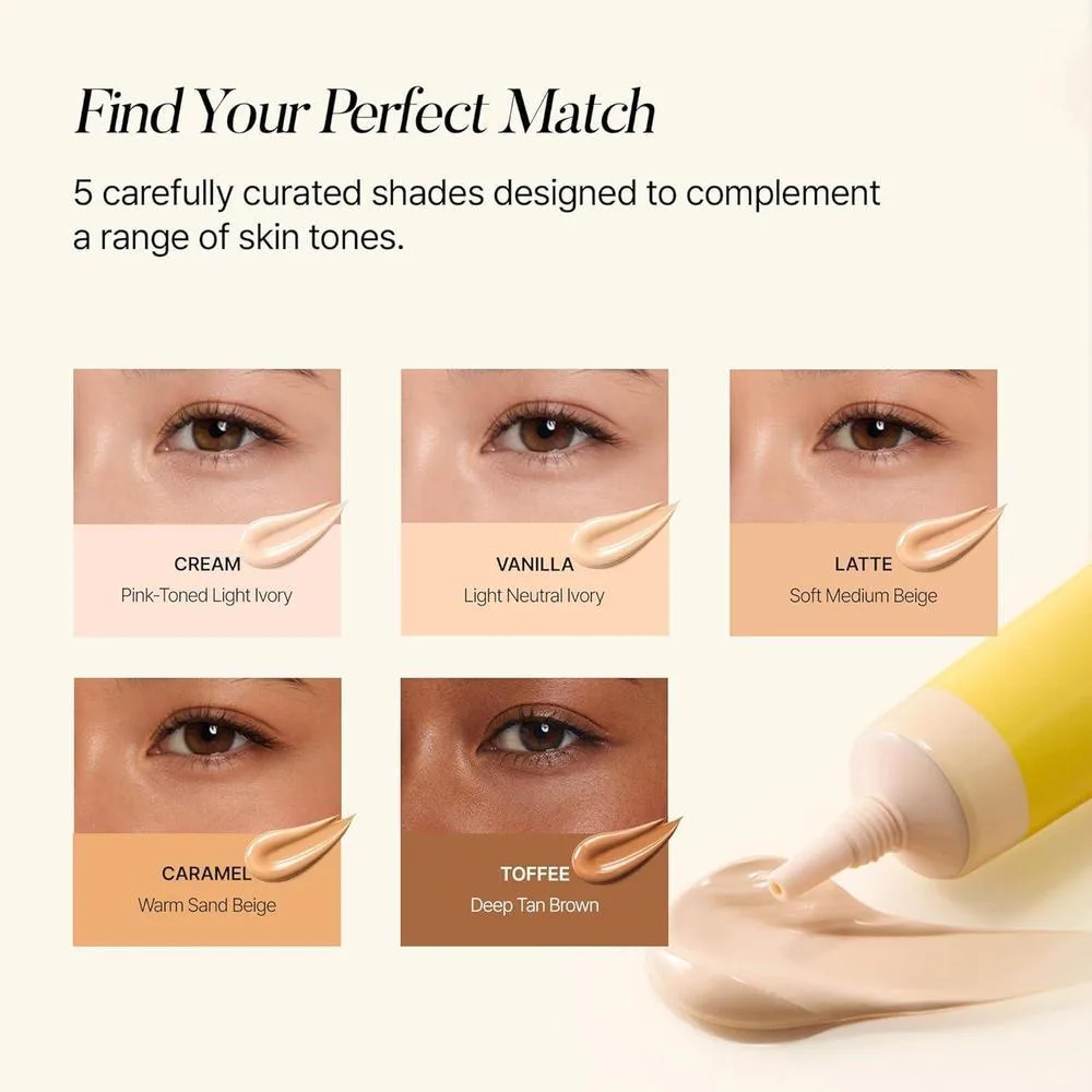 Shaishaishai Banana Pdrn Conceal, Crema Ojos Hidratante Cobertura Círculos Oscuros 15g