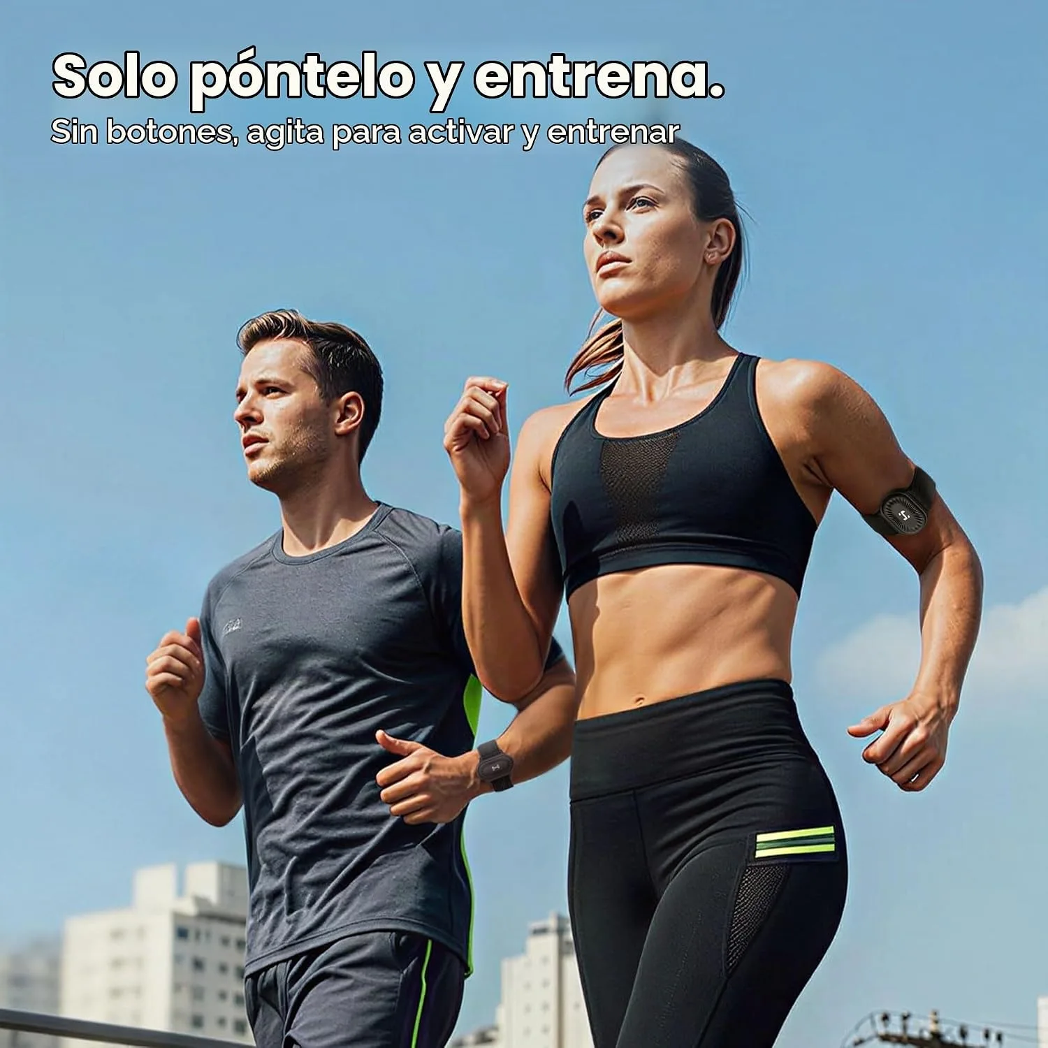 HandPlus - Brazalete con monitor de frecuencia cardíaca, monitor óptico de entrenamiento de