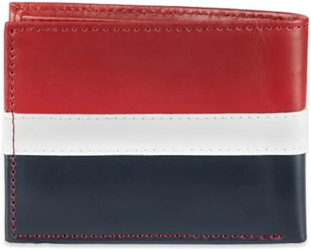 Tommy Hilfiger Men's Leather Orson RFID Bifold Wallet with Removable Passcase