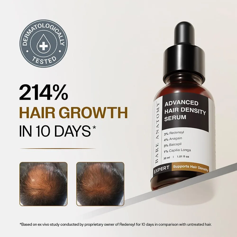 Bare Anatomy Suero Capilar Avanzado con Redensyl, Anagain, Baicapil y Capilia Longa para Caída del Cabello