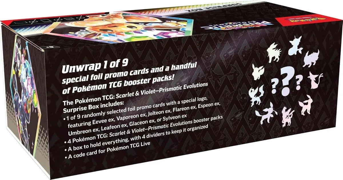 Pokémon shop Pokemon TCG Scarlet & Violet 8.5 Prismatic Evolutions Surprise Box