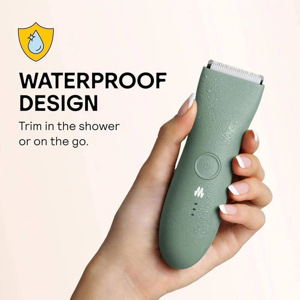 MERIDIAN The Trimmer Original - Recortadora eléctrica para cabello púbico, pecho, piernas y bikini. Impermeable y recargable
