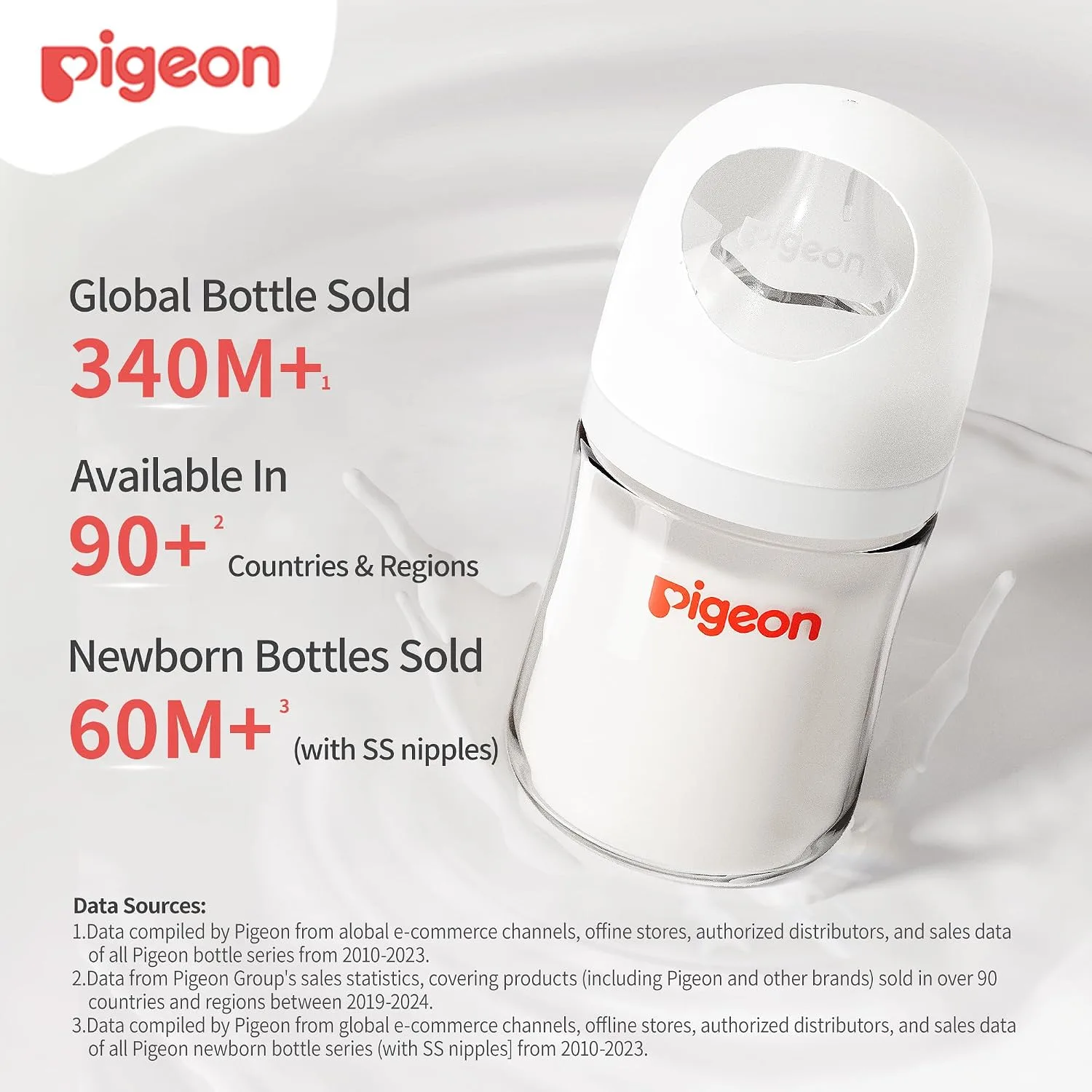 Botella de lactancia PP Pigeon de cuello ancho